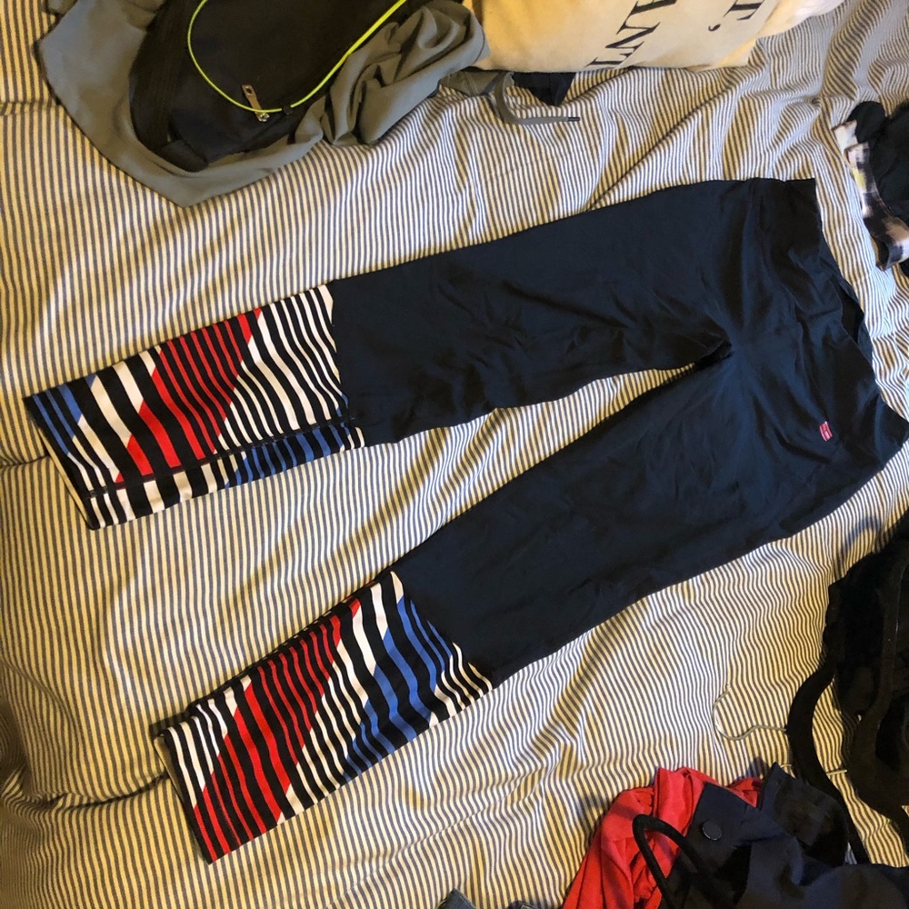 Tommy H Striped Detail Leggings